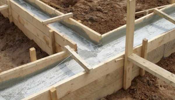 Количество бетона для заливки фундамента